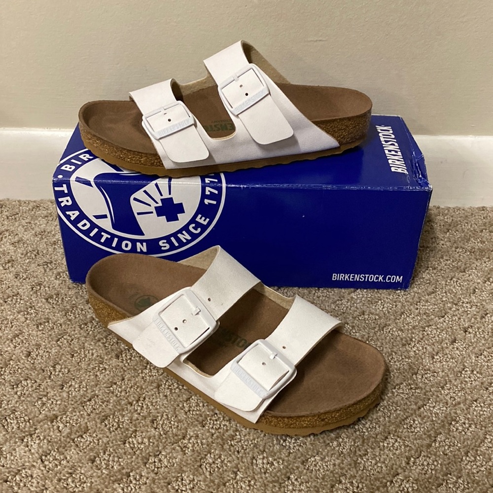 Birkenstock Arizona BS White US Womens 6 MJB